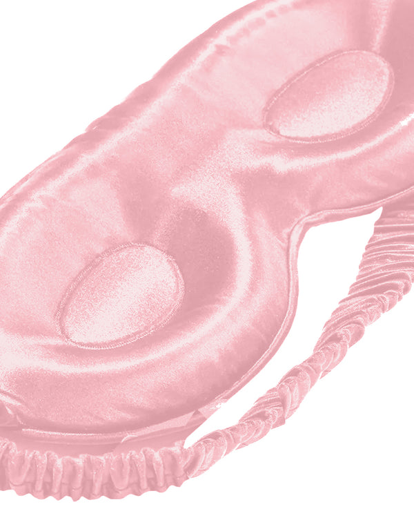 Bubblegum Pink Silk 3D Contoured Eye Mask