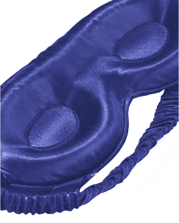 Very Peri Blue Silk 3D Contoured Eye Mask