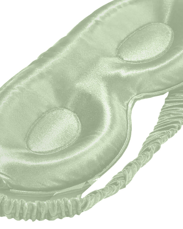 Mint Green Silk 3D Contoured Eye Mask